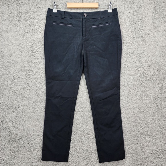 Altuzarra Pants - ALTUZARRA Black Flat Front Slim Fit Tailored Trousers Pants Italy Size 36‎ US 4